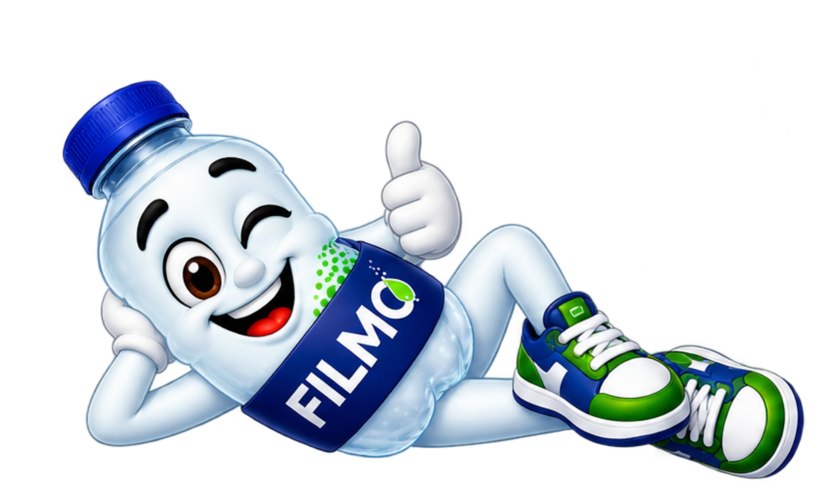 FILMO mascot relaxing