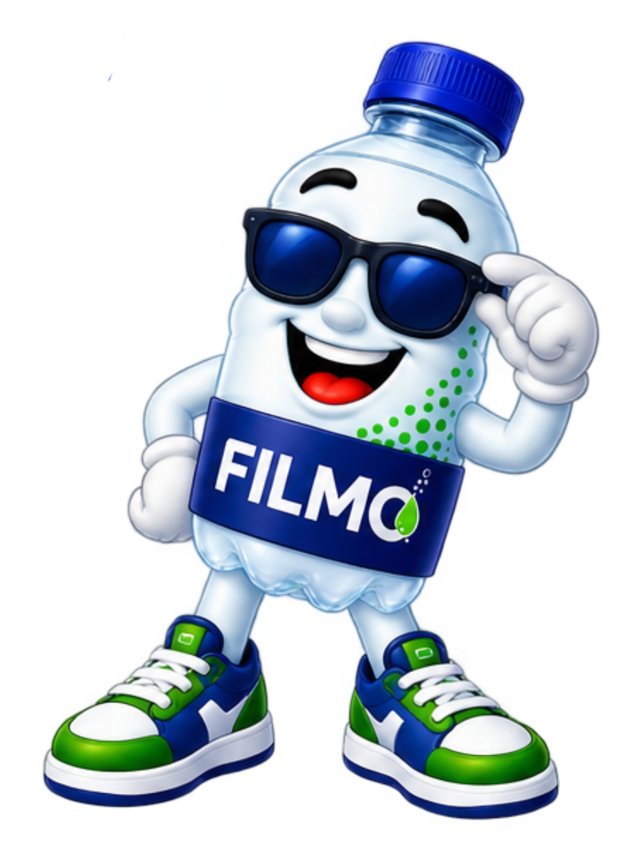 FILMO mascot wearing sunglasses